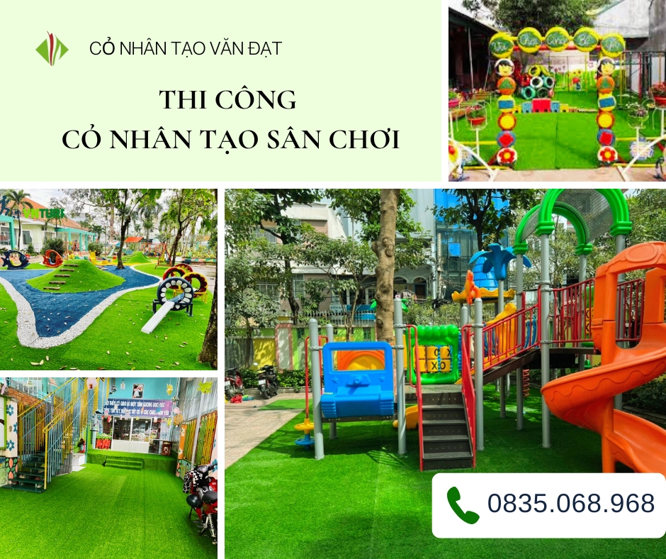 Thảm Cỏ Nhân Tạo Trường Mẫu Giáo